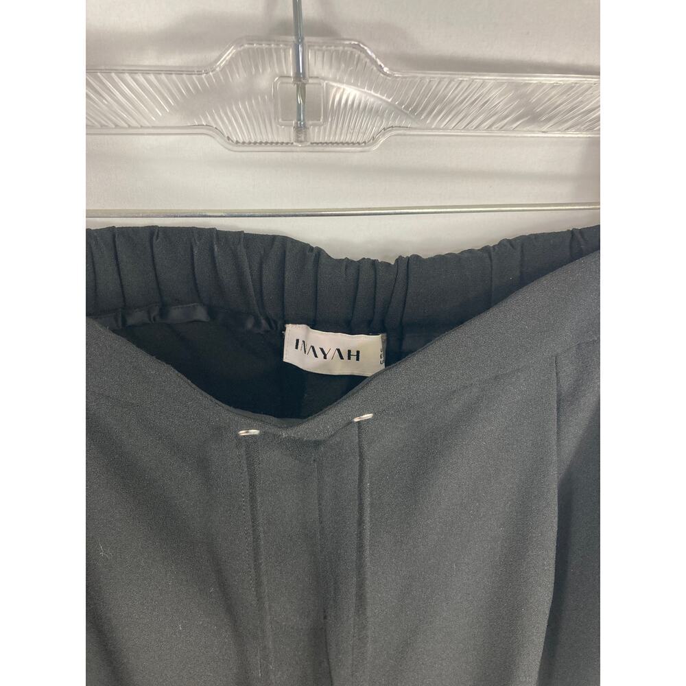 Inayah Black Pull On Elastic Waist Pants Size M - Picture 2 of 3